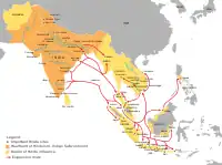 The spread of Hinduism.