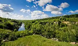 The Hirskyi Tikych river in Buky