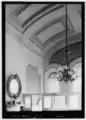 Panels and vaulted ceiling in drawing room, second floor