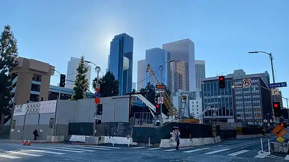 Historic Broadway station under construction, September 2020