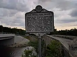 The West Virginia Department of Culture and History marker for Van Metre Ford Bridge.