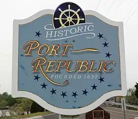 Historic Port Republic sign