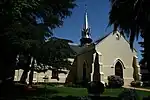 In 1905 the Theological School of the Gereformeerde Church was transferred from Burgersdorp to Potchefstroom where from 1905 to 1907 this complex of four buildings was erected to accommodate the Theological School and its subsections, the professor and th Type of site: Church Complex. In 1905 the Theological School of the Gereformeerde Church was transferred from Burgersdorp to Potchefstroom where from 1905 to 1907 this complex of four buildings was erected to accommodate the Theological School and its subsections, the professor and th