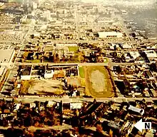 Historical image of Bellevue Downtown Park site