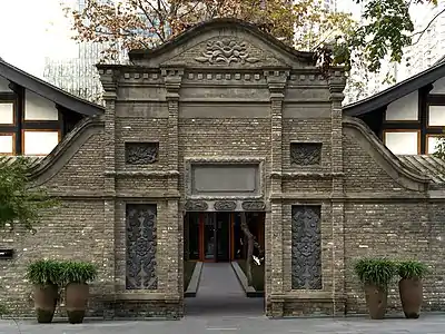 The entrance to The Temple House Hotel