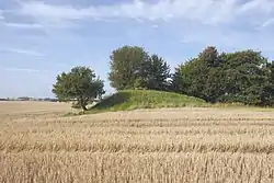 Hjortshøj, a pre-historic round barrow