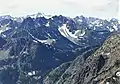 Northeast aspect seen from Kangaroo Ridge(Twisp Mountain below left of Hock)