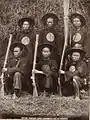 Soldiers of the Yellow Flag Army, enlisted by the French, 1883-1886