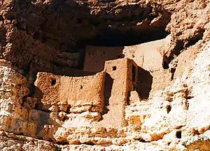 Image 7Sinagua cliff dwelling (Montezuma Castle), Arizona, built in around 1100 CE (from History of Arizona)