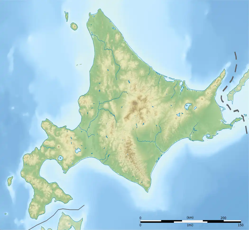 Mount Naka is located in Hokkaido