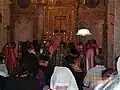 Holy Qurbana being celebrated by the congregation of Jacobite Syrian Christian Church.