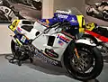 The Rothmans Honda NSR500, ridden by Freddie Spencer in the 1985 season on display.