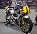 The Rothmans Honda NSR500, ridden by Wayne Gardner in the 1988 season on display.