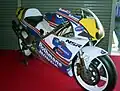 The Rothmans Honda NSR500, ridden by Wayne Gardner in the 1992 season on display.