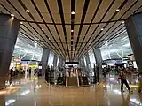 Interior view of the satellite concourse (2013)