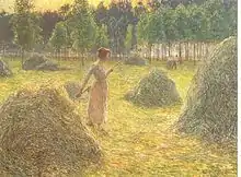 Hay stacks, 1905