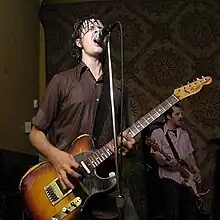 Froberg performing with the Hot Snakes on October 7, 2005 in Philadelphia.