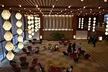 Lobby of the rebuilt 2019 hotel, 2019