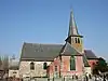 Site gevormd door de kerk Saint-Maurice, het kerkhof en de oude muur die deze omringt