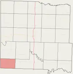 Location in Bates County