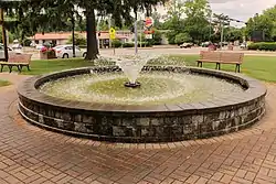 Fountain in Richard E. Orwig Park