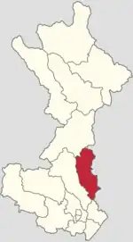 Location in Huairou District