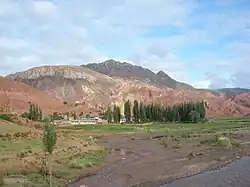 Landscape at the Huanacoma River, Alonso de Ibáñez Province