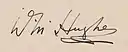 Billy Hughes signature