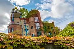 Residential building in Bad Soden, designed by Friedensreich Hundertwasser