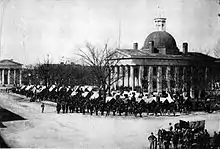 Image 21Union Army troops occupying Courthouse Square in Huntsville, following its capture and occupation by federal forces in 1864 (from Alabama)