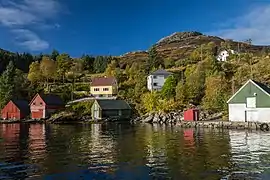 Houses in Husevåg at Husevågøy