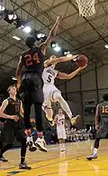 Kyle Husslein playing for the University of Redlands