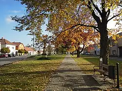 Centre of Hustopeče nad Bečvou