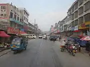 Buildings in Hutian Town.