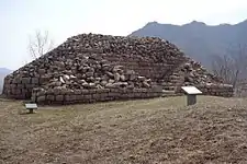 Remains of a guard tower in Hwando