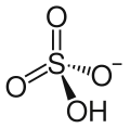 Hydrogen sulfate (bisulfate)