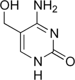 Chemical structure of 5-hydroxymethylcytosine