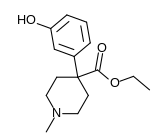 Chemical structure of hydroxypethidine.