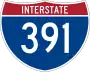 Interstate 391 marker