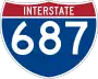 Interstate 687 marker