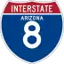 Interstate 8 marker