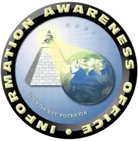 Original seal of the DARPA Information Awareness Office