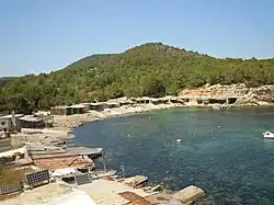 The cove of Sa Caleta