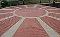 A walking path at the IBM Poughkeepsie site, with the word "THINK".