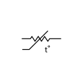 Thermistor (ANSI).Use -t for NTC symbol.Use +t for PTC symbol.