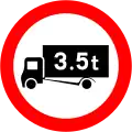 RUS 015Maximum Gross Weight (Traffic Management)