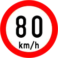 RUS 041Speed Limit (80 km/h)