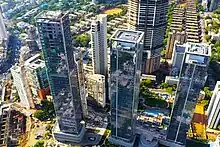 Indiabulls Blu Towers aerial view