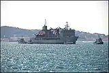 INS Aditya arriving at Toulon, France