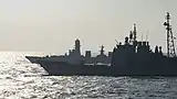 INS Chennai during Malabar 2020.